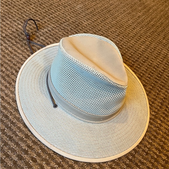 Henschel Hat- Aussie Mesh Breezer- packable. cream/light tan. SIZE large. EUC! - Picture 4 of 9